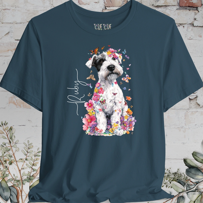 Sealyham Terrier Floral Personalized T shirt