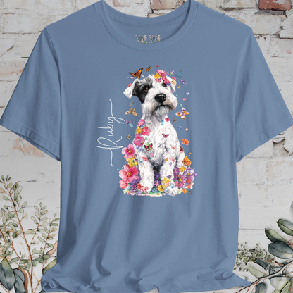 Sealyham Terrier Floral Personalized T shirt