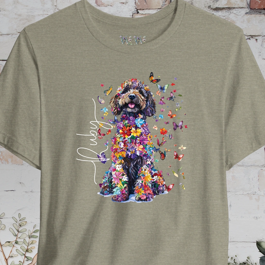 Sheepadoodle #4 Floral Personalized T shirt