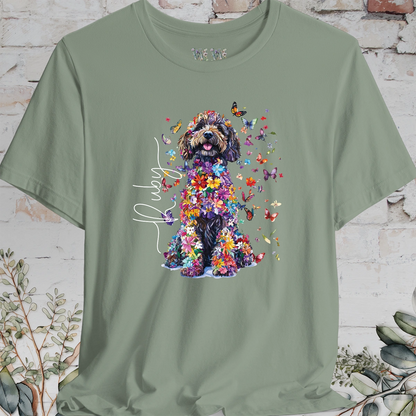 Sheepadoodle #4 Floral Personalized T shirt