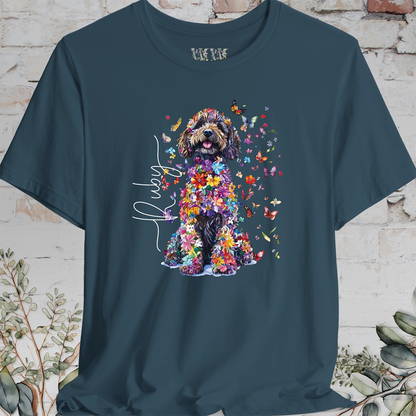Sheepadoodle #4 Floral Personalized T shirt
