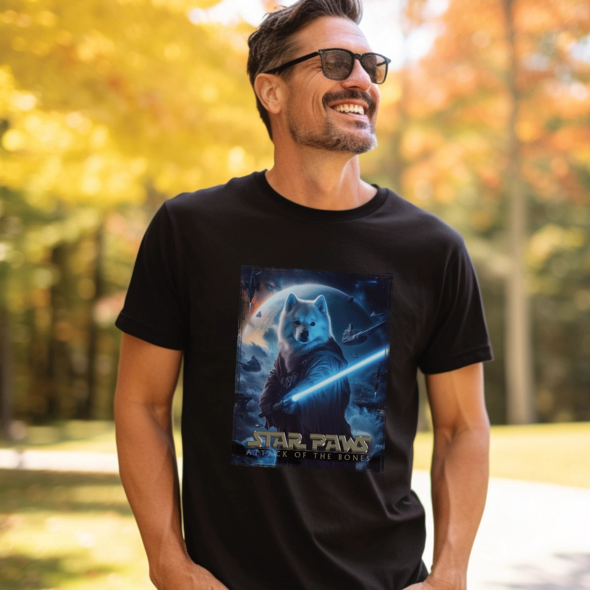 Samoyed Star Paws Unisex T shirt