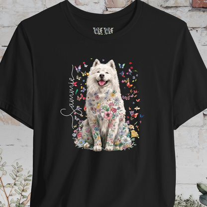 Samoyed #2 Floral Personalized T shirt