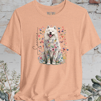 Samoyed #2 Floral Personalized T shirt