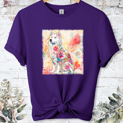 Samoyed Retro, Unisex T-shirt.