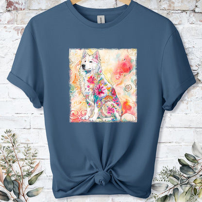 Samoyed Retro, Unisex T-shirt.
