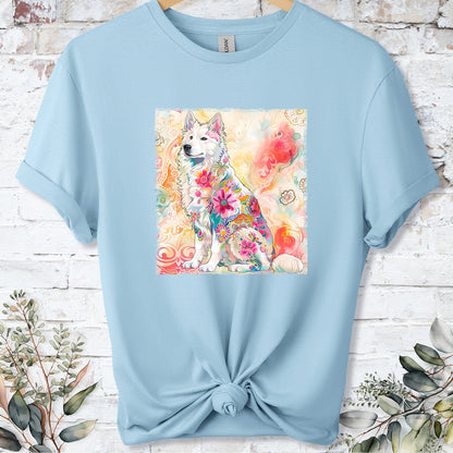 Samoyed Retro, Unisex T-shirt.