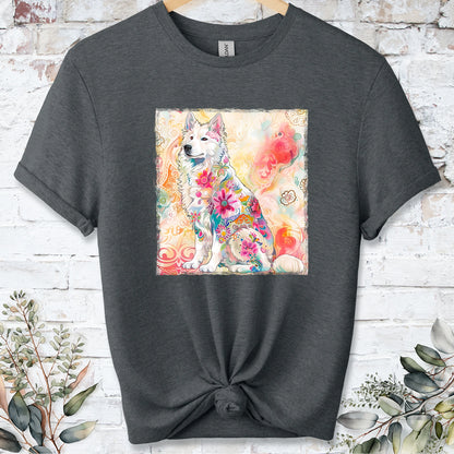 Samoyed Retro, Unisex T-shirt.