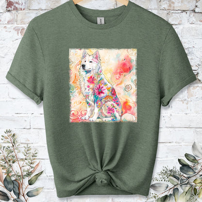 Samoyed Retro, Unisex T-shirt.
