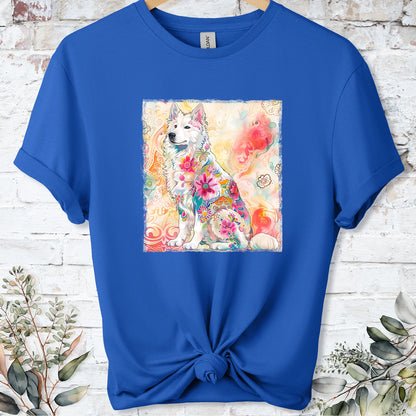 Samoyed Retro, Unisex T-shirt.