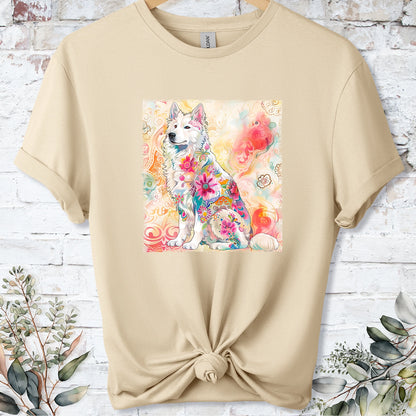 Samoyed Retro, Unisex T-shirt.