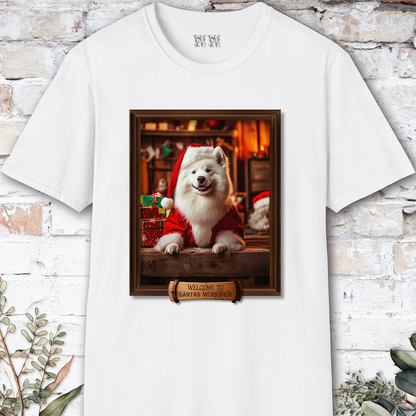 Samoyed Santa's Workshop Unisex T shirt