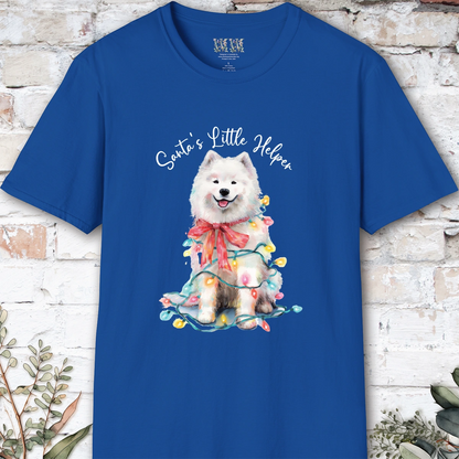 Samoyed Santa's little helper. unisex T shirt