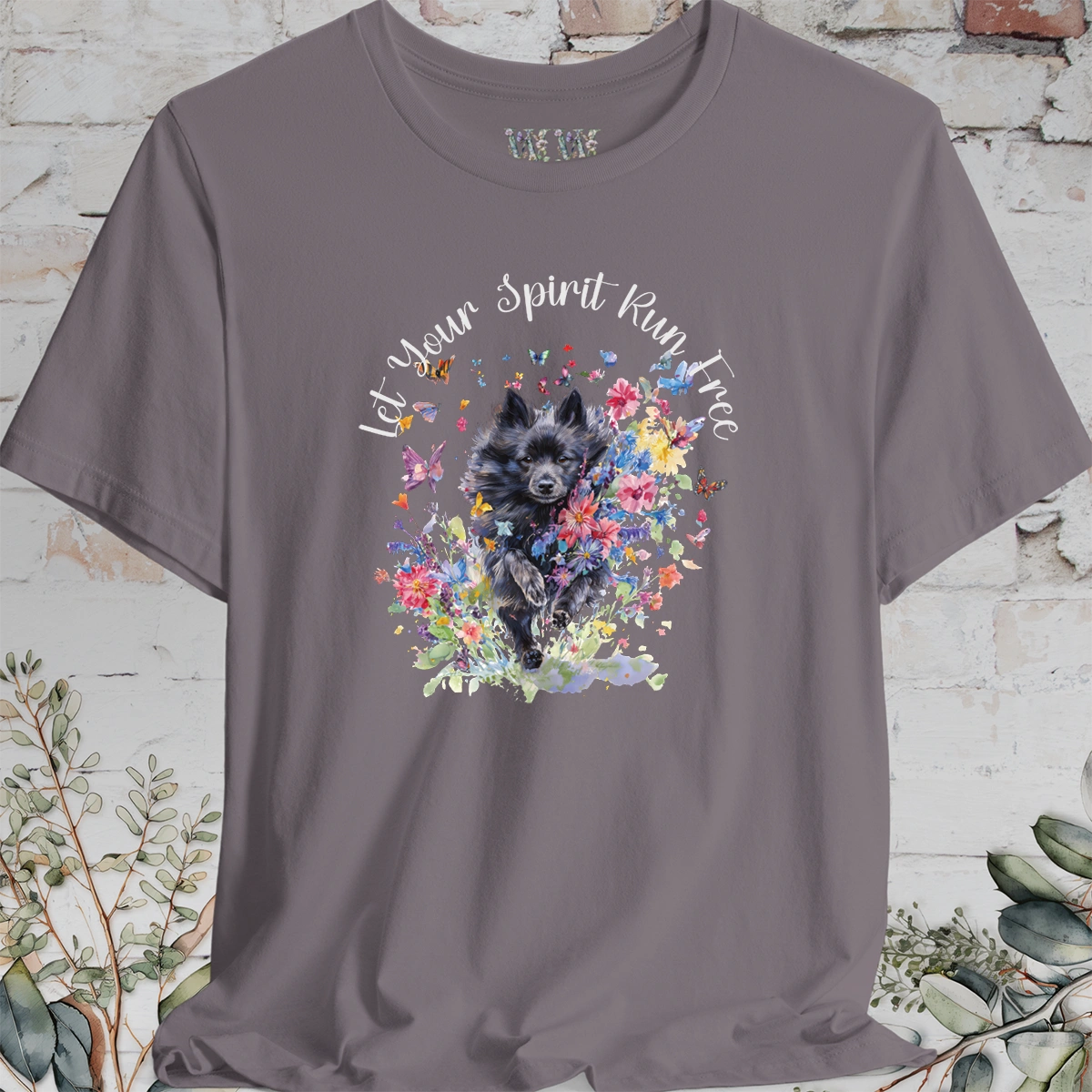 Schipperke #1 'Let your spirit run free' T shirt