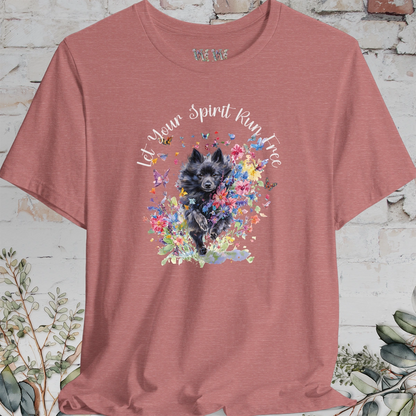 Schipperke #1 'Let your spirit run free' T shirt