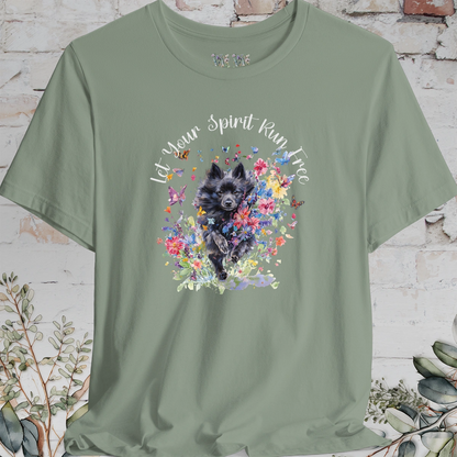 Schipperke #1 'Let your spirit run free' T shirt