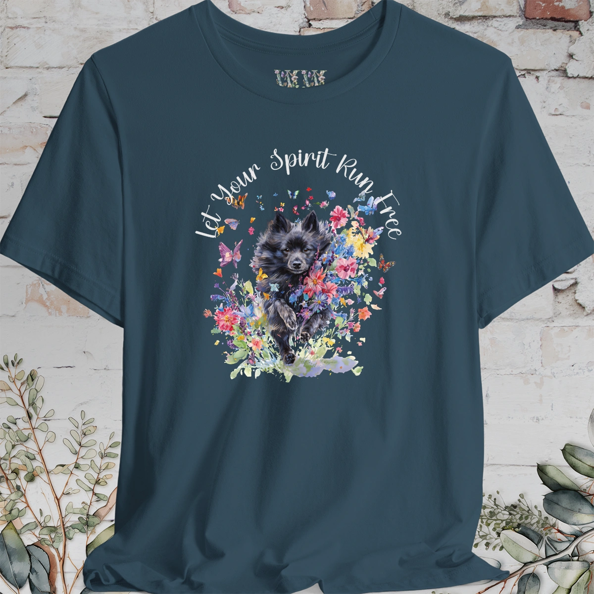 Schipperke #1 'Let your spirit run free' T shirt