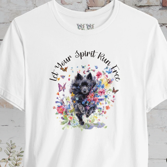 Schipperke #1 'Let your spirit run free' T shirt