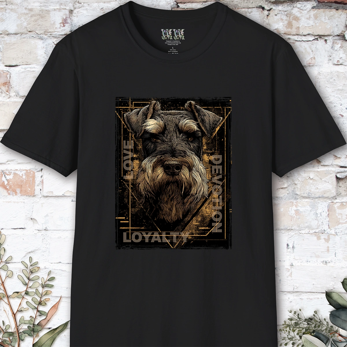 Schnauzer #1 Devotion, Loyalty, Love T-Shirt