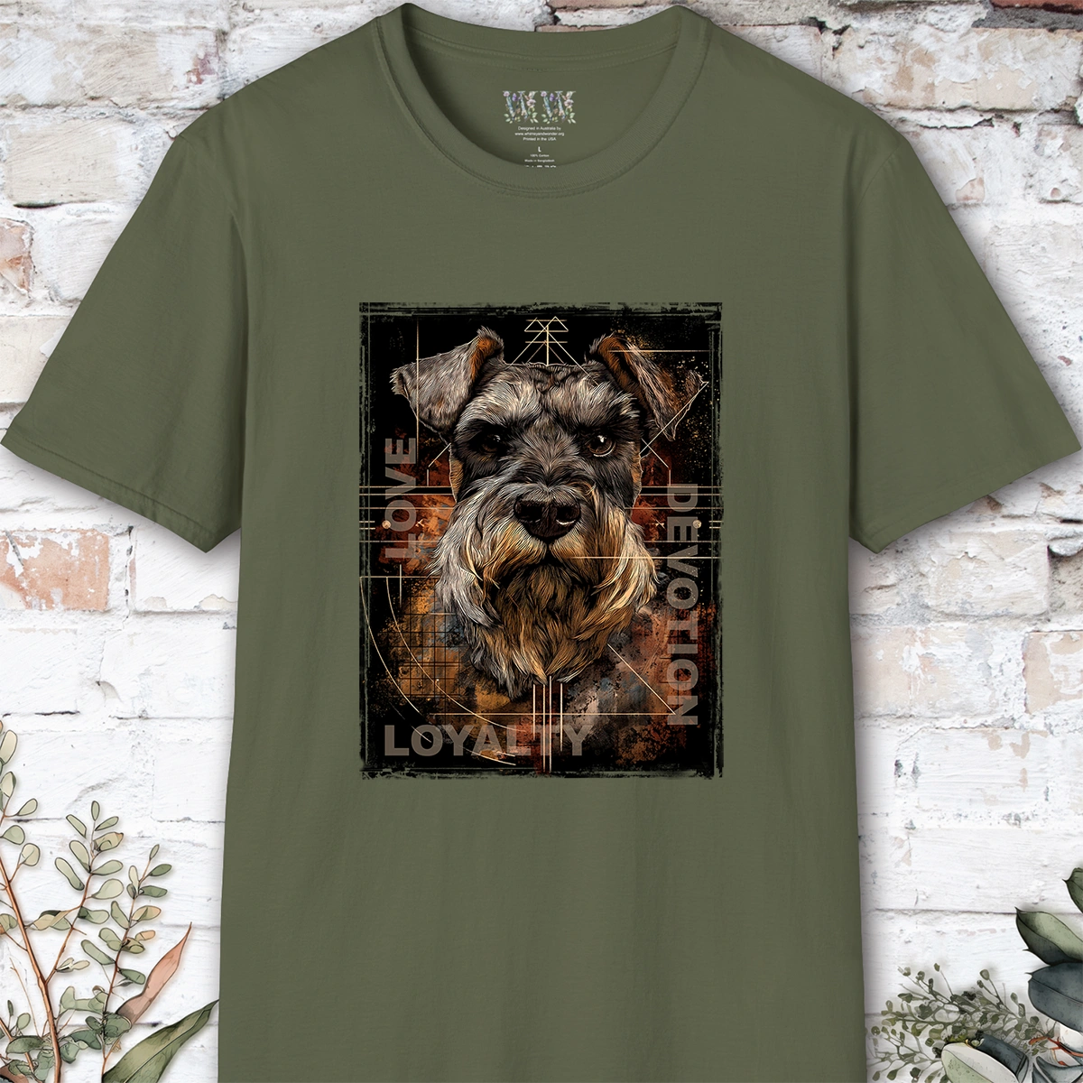 Schnauzer #2 Devotion, Loyalty, Love T-Shirt