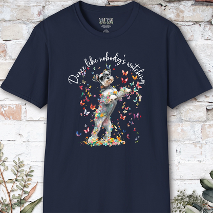 Schnauzer "Dance like nobody's watching" unisex T shirt
