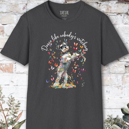 Schnauzer "Dance like nobody's watching" unisex T shirt
