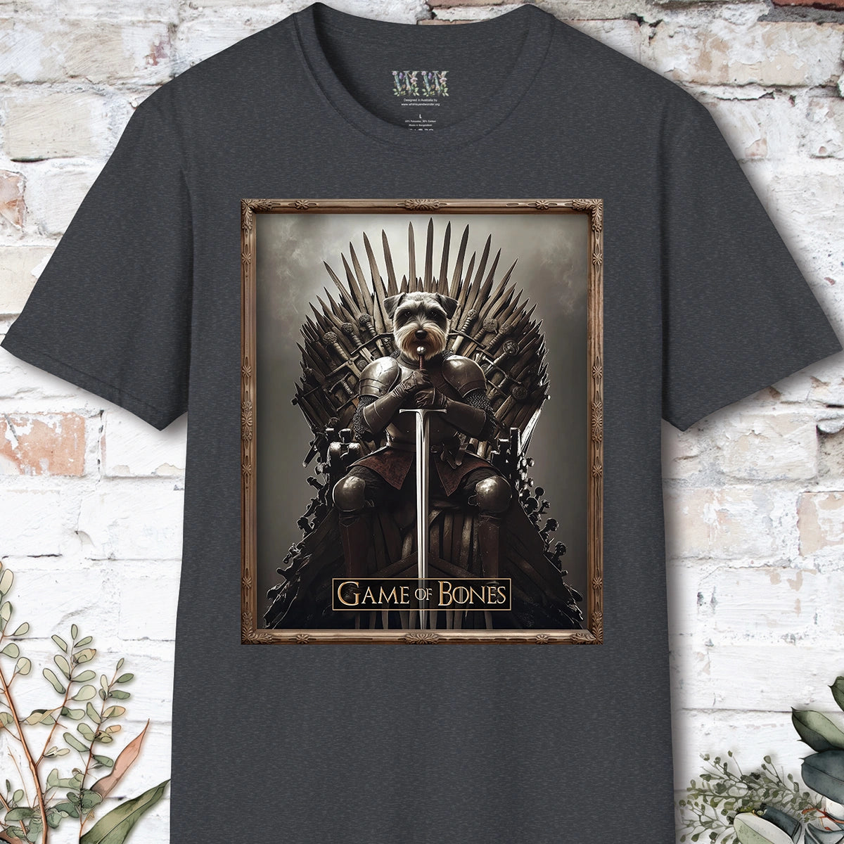 Schnauzer, Game of Bones, Unisex T shirt