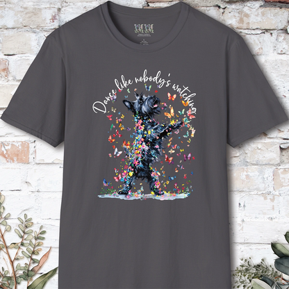 Scottish Terrier "Dance like nobody's watching" unisex T shirt