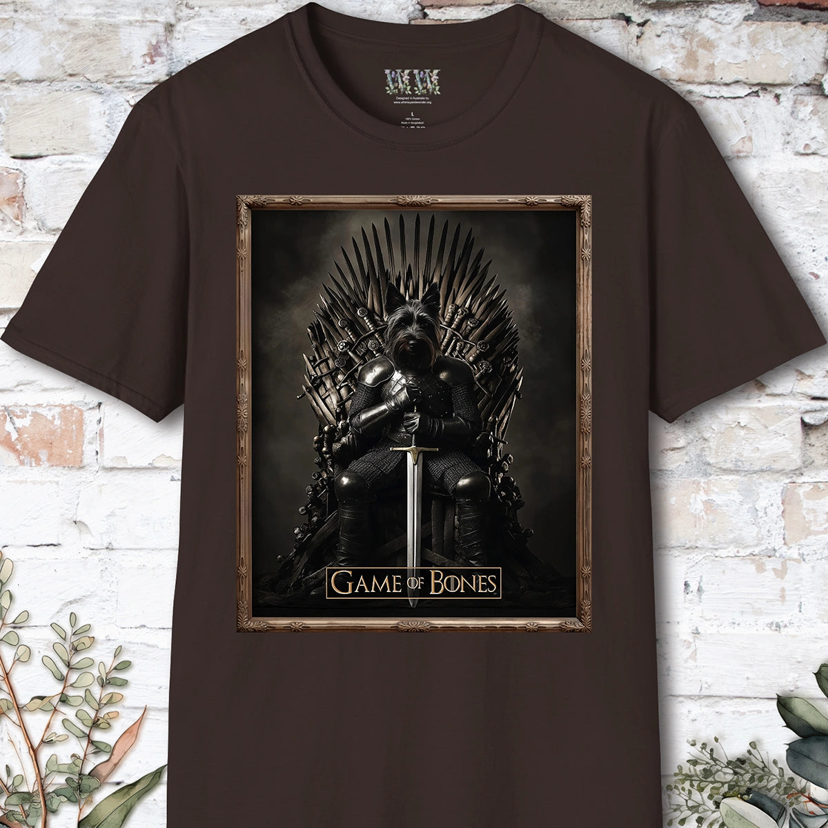 Scottish Terrier, Game of Bones, Unisex T shirt