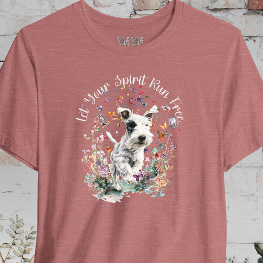 Sealyham Terrier 'Let your spirit run free' T shirt