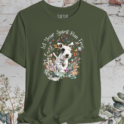 Sealyham Terrier 'Let your spirit run free' T shirt