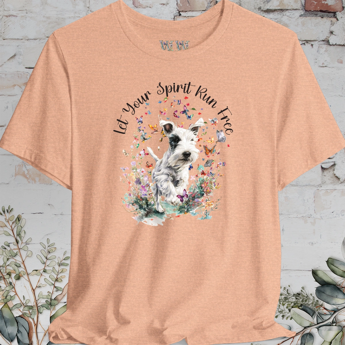 Sealyham Terrier 'Let your spirit run free' T shirt