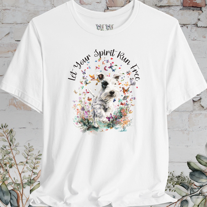 Sealyham Terrier 'Let your spirit run free' T shirt