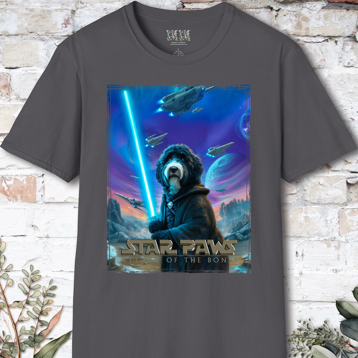Sheepadoodle #2 Star Paws Unisex T shirt