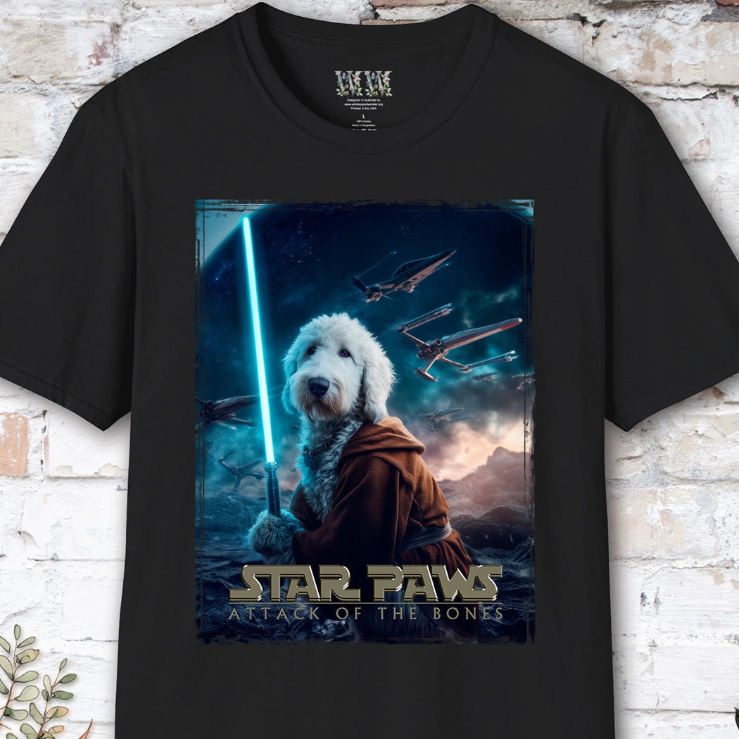 Sheepadoodle Star Paws Unisex T shirt
