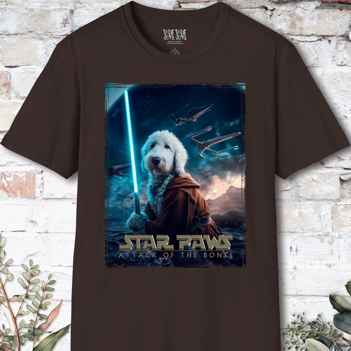 Sheepadoodle Star Paws Unisex T shirt