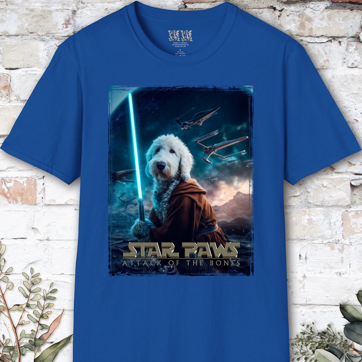 Sheepadoodle Star Paws Unisex T shirt