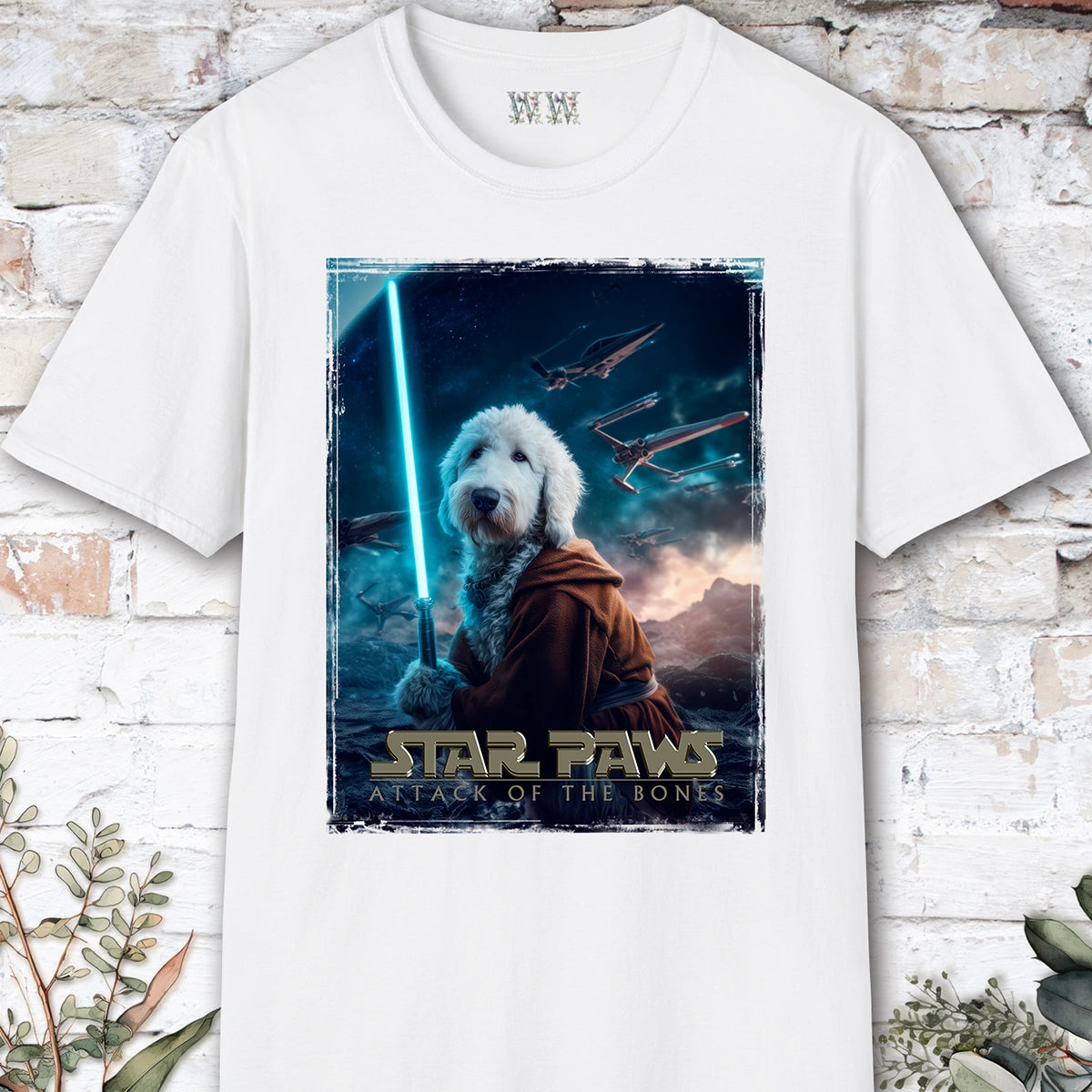 Sheepadoodle Star Paws Unisex T shirt