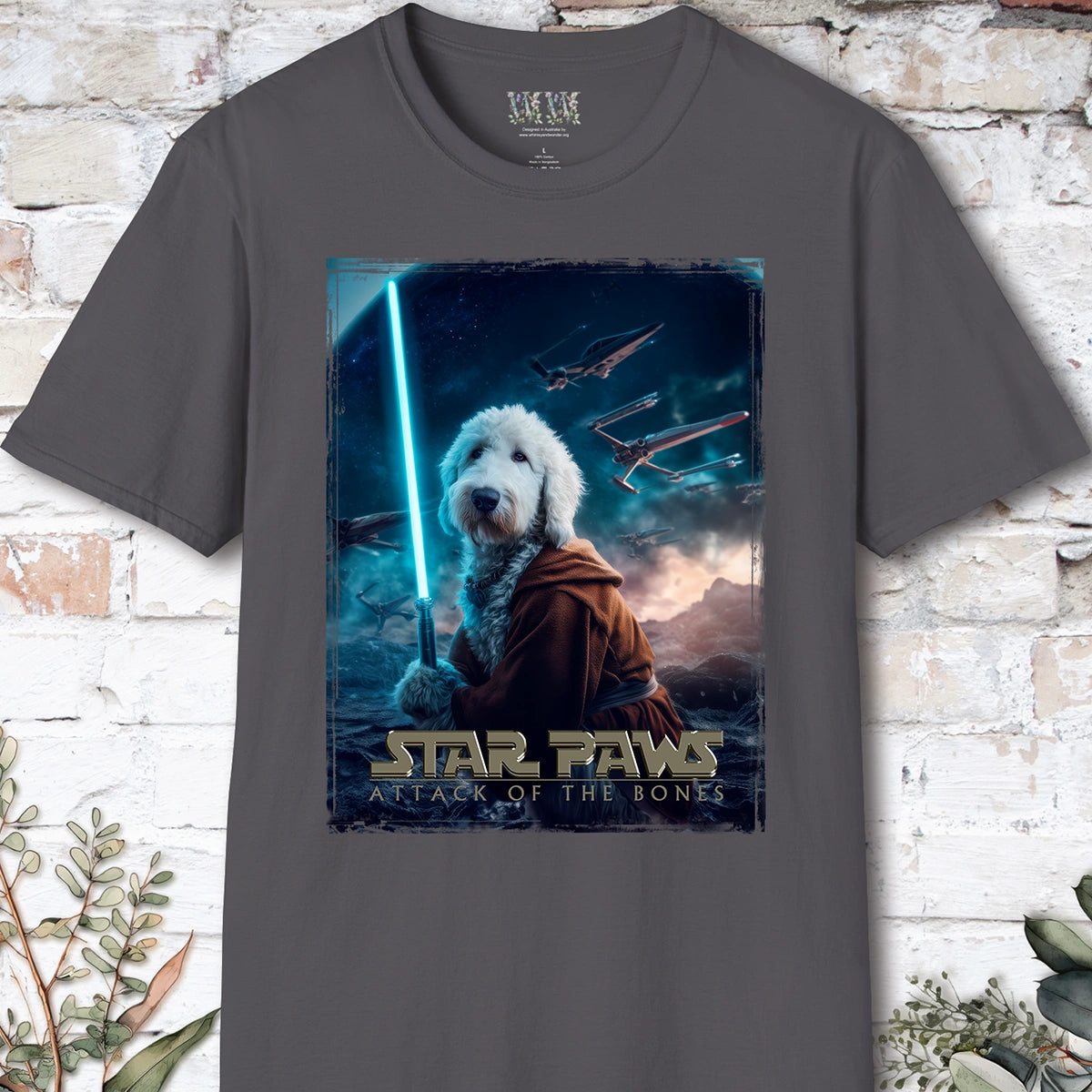 Sheepadoodle Star Paws Unisex T shirt