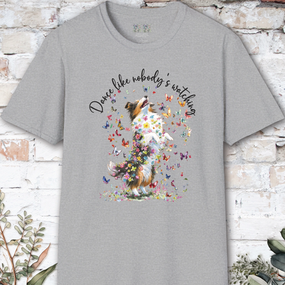 Shetland Sheepdog (Tri Colour Sheltie) #2 "Dance like nobody's watching" unisex T shirt