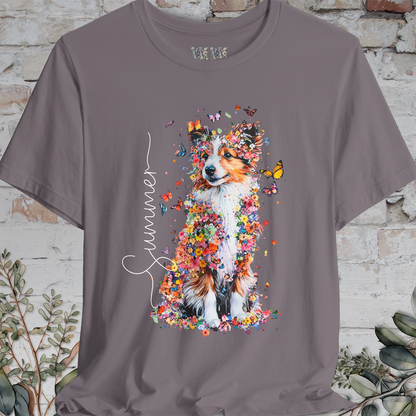 Shetland Sheepdog Floral Personalized T shirt