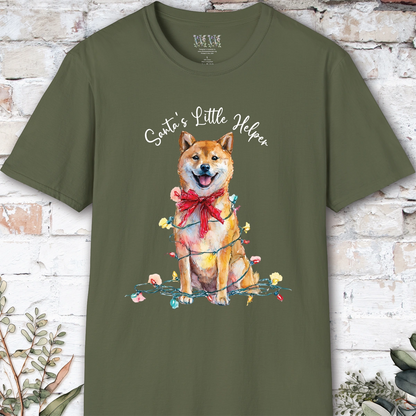 Shiba Inu #1 Santa's little helper. unisex T shirt