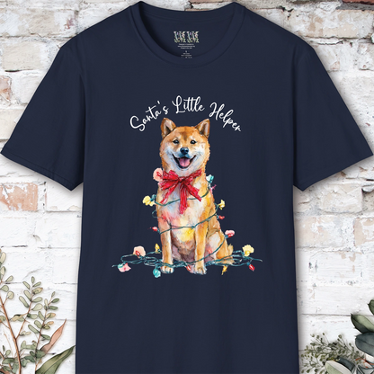 Shiba Inu #1 Santa's little helper. unisex T shirt