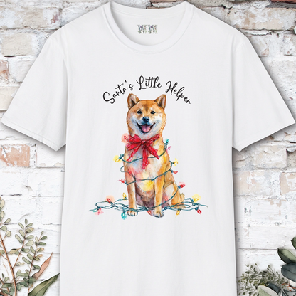 Shiba Inu #1 Santa's little helper. unisex T shirt