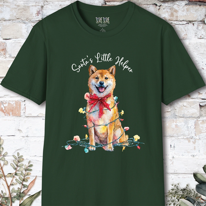 Shiba Inu #1 Santa's little helper. unisex T shirt