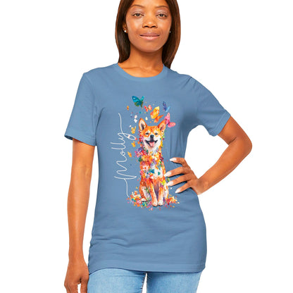 Shiba Inu #1 Floral Personalized T shirt