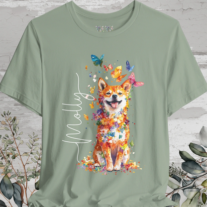 Shiba Inu #1 Floral Personalized T shirt