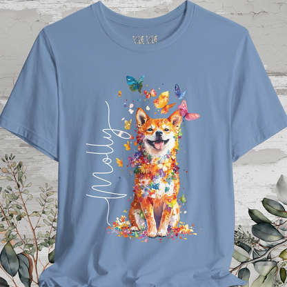 Shiba Inu #1 Floral Personalized T shirt