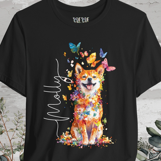 Shiba Inu #1 Floral Personalized T shirt