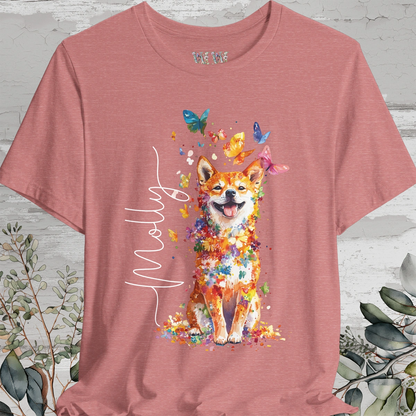 Shiba Inu #1 Floral Personalized T shirt